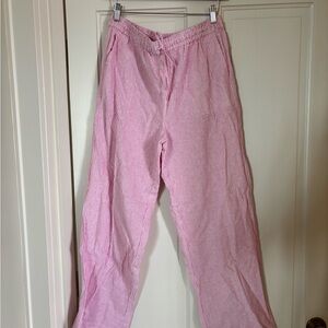 J. Crew Pink and White Striped Pants